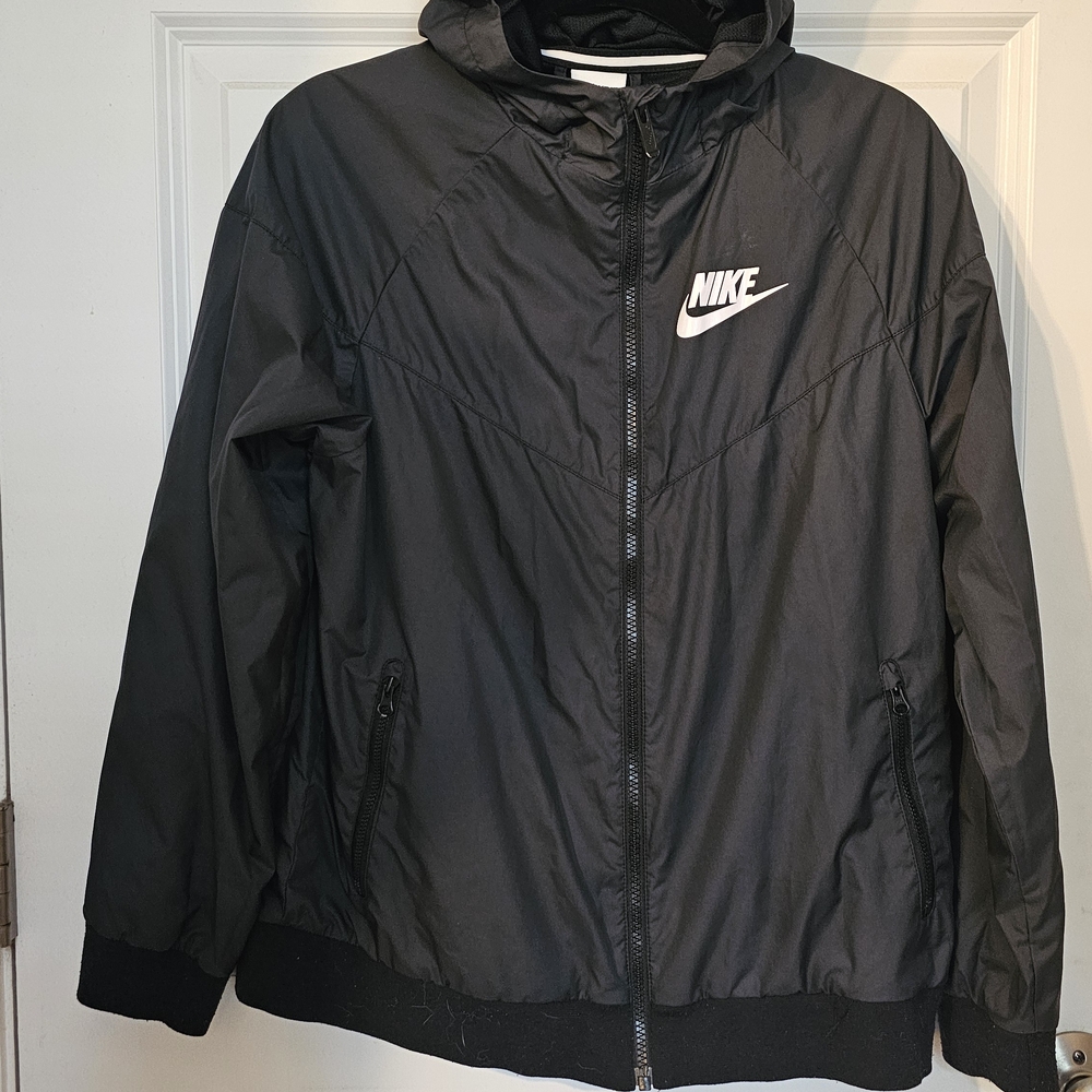 Nike Youth Black Windbreaker Jacket